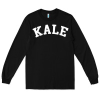 Black vintage kale university Long Sleeve Tee - linhVisuals