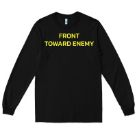 Black FRONT TOWARD ENEMY Long Sleeve Tee - linhVisuals