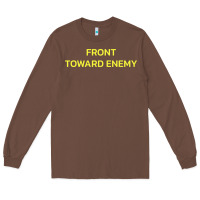 Chestnut FRONT TOWARD ENEMY Long Sleeve Tee - linhVisuals