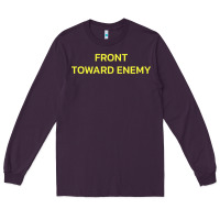 Plum FRONT TOWARD ENEMY Long Sleeve Tee - linhVisuals