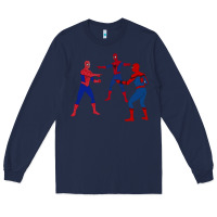 Navy spidey meme Long Sleeve Tee - linhVisuals