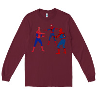 Burgundy spidey meme Long Sleeve Tee - linhVisuals