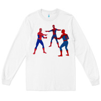 White spidey meme Long Sleeve Tee - linhVisuals