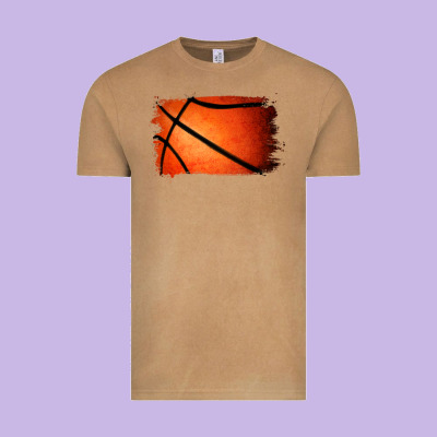 Basketball Brushstroke Vintage Tee Designed By Ranaportraitstore