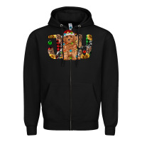 Black toy poodle christmas joy Zipper Hoodie - RanaPortraitStore