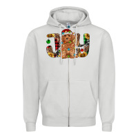 Dove Grey toy poodle christmas joy Zipper Hoodie - RanaPortraitStore