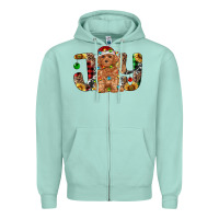 Seafoam toy poodle christmas joy Zipper Hoodie - RanaPortraitStore