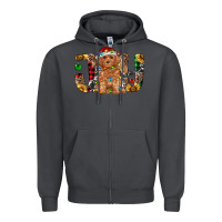 Smoke toy poodle christmas joy Zipper Hoodie - RanaPortraitStore