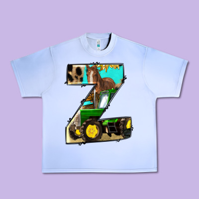 Farm Life Alphabet Lowercase Letters Z Urban Heavy Tee Designed By Bundleandbundleshop