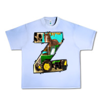 Grape Ice farm life alphabet lowercase letters z Urban Heavy Tee - BundleAndBundleShop