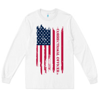 White correctional officer shirts   correctional prison officer thin silver Long Sleeve Tee - linhVisuals