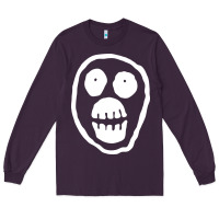 Plum the mighty boosh monkey skull Long Sleeve Tee - linhVisuals