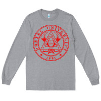Heather Grey drexel university Long Sleeve Tee - linhVisuals