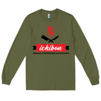 Army Green ichiban steakhouse Long Sleeve Tee - linhVisuals