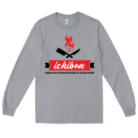 Heather Grey ichiban steakhouse Long Sleeve Tee - linhVisuals