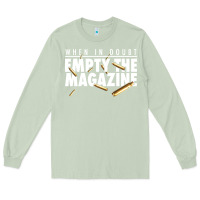 Matcha when in doubt empty the magazine Long Sleeve Tee - linhVisuals