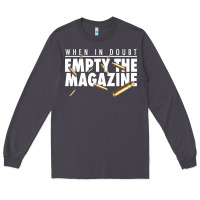 Smoke when in doubt empty the magazine Long Sleeve Tee - linhVisuals