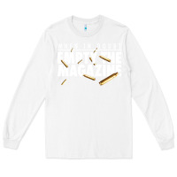 White when in doubt empty the magazine Long Sleeve Tee - linhVisuals