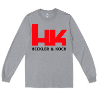 Heather Grey hk black Long Sleeve Tee - linhVisuals