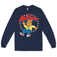 Navy Funko Up Arthur Long Sleeve Tee - linhVisuals