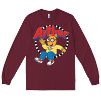Burgundy Funko Up Arthur Long Sleeve Tee - linhVisuals