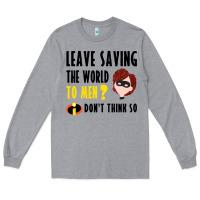 Heather Grey the incredibles glitter Long Sleeve Tee - linhVisuals