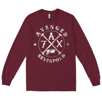 Burgundy avenged sevenfold 13 Long Sleeve Tee - linhVisuals