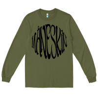 Army Green MANESKIN Long Sleeve Tee - linhVisuals