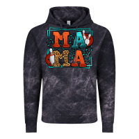 Cloud Black Bowling mama leopard frame Mother's Day Vintage Hoodie - LillyAllenDesigns