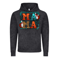 Vintage Black Bowling mama leopard frame Mother's Day Vintage Hoodie - LillyAllenDesigns