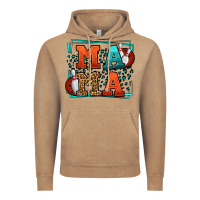 Vintage Coffee Bowling mama leopard frame Mother's Day Vintage Hoodie - LillyAllenDesigns