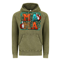 Vintage Olive Bowling mama leopard frame Mother's Day Vintage Hoodie - LillyAllenDesigns