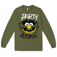 Army Green the muppets party animal Long Sleeve Tee - linhVisuals