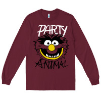 Burgundy the muppets party animal Long Sleeve Tee - linhVisuals