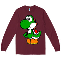 Burgundy Yoshi Green Long Sleeve Tee - linhVisuals