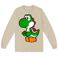 Mushroom Yoshi Green Long Sleeve Tee - linhVisuals