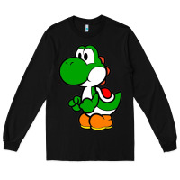 Black Yoshi Green Long Sleeve Tee - linhVisuals