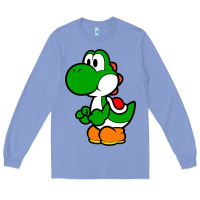 Colony Blue Yoshi Green Long Sleeve Tee - linhVisuals