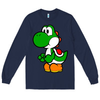 Navy Yoshi Green Long Sleeve Tee - linhVisuals