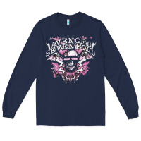 Navy avenged sevenfold 32 Long Sleeve Tee - linhVisuals