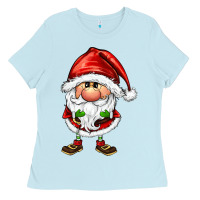 Baby Blue santa gnomes Ladies Tee - FaDigitalArtStudio