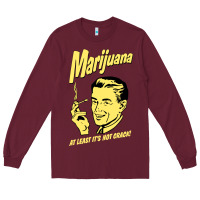 Burgundy the marijuana weed Long Sleeve Tee - linhVisuals