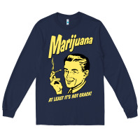 Navy the marijuana weed Long Sleeve Tee - linhVisuals