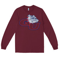 Burgundy gonzaga bulldogs Long Sleeve Tee - linhVisuals