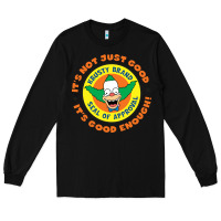 Black krusty the clown Long Sleeve Tee - linhVisuals