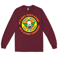 Burgundy krusty the clown Long Sleeve Tee - linhVisuals