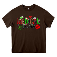 Chocolate Brown medical assistant christmas Heavy Core Tee - OliviaCreatesArt