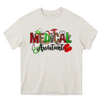 Cream medical assistant christmas Heavy Core Tee - OliviaCreatesArt