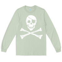 Matcha skull crossbones Long Sleeve Tee - linhVisuals