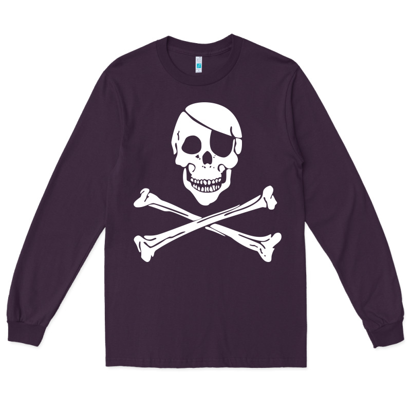 Skull Crossbones Long Sleeve Tee by linhVisuals | Teevron